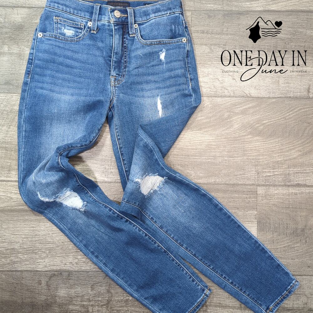 Lucky Brand Bridgette High Rise Skinny Jeans Size 0